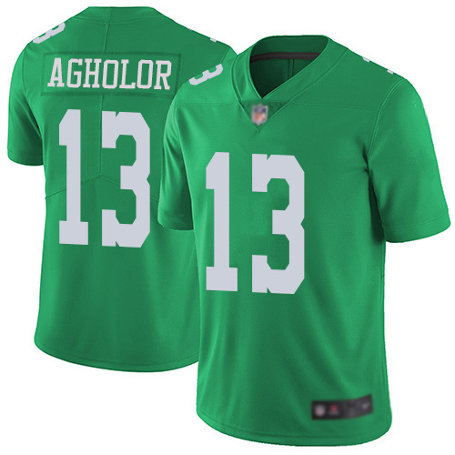 Men Philadelphia Eagles #13 Nelson Agholor Limited Green Rush Vapor Untouchable NFL Jersey Football